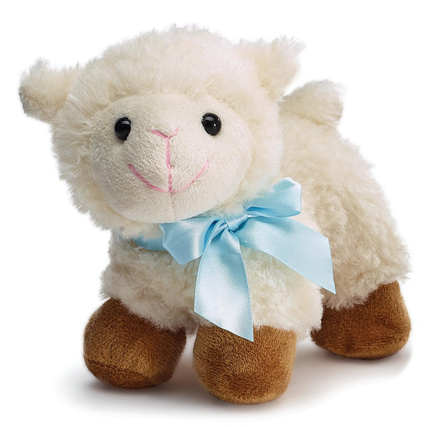 Musical Lamb with blue ribbon 💙 - Babyshoe.com