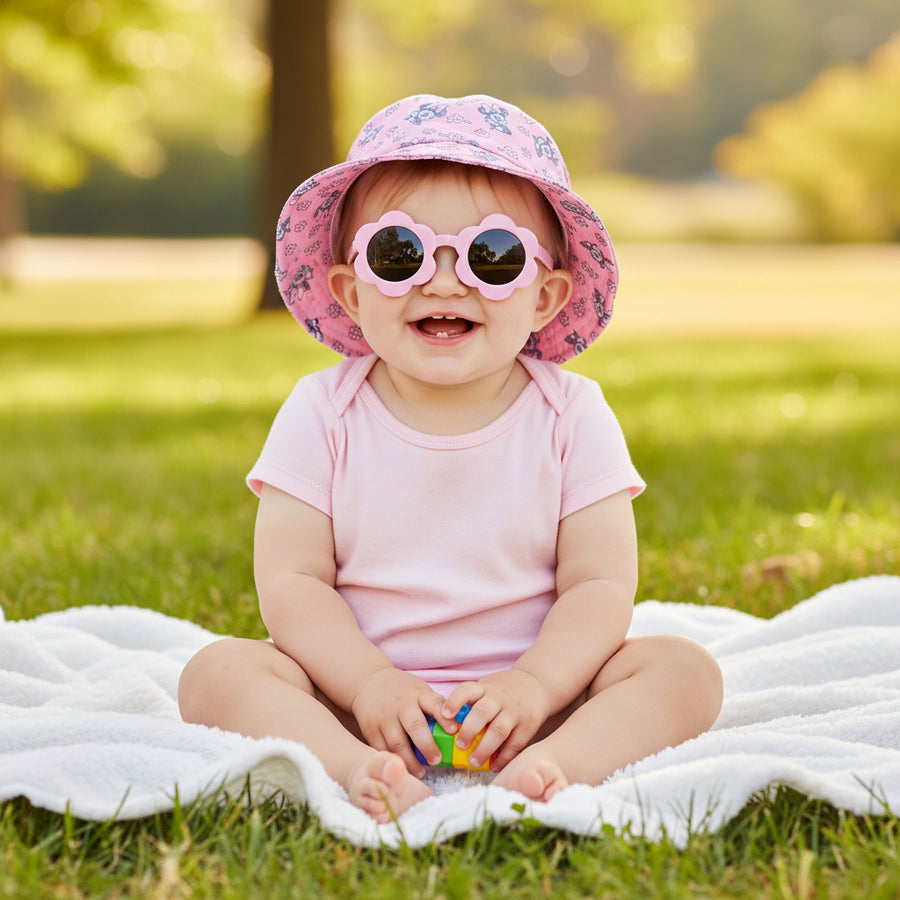 Disney Minnie Mickey Mouse Bucket Hat and Sunglasses for Girls – Protective Sunglasses and Hat