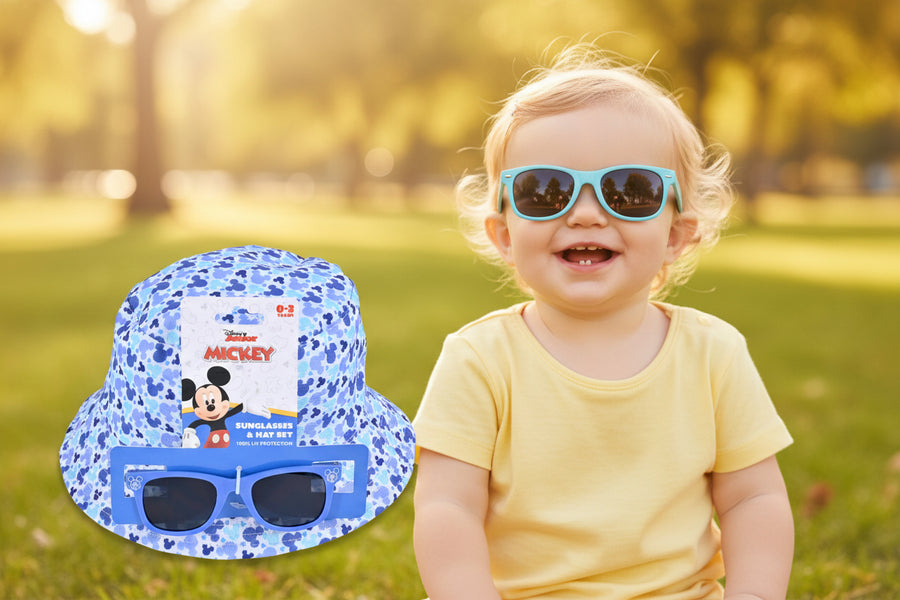 Disney Mickey Mouse Bucket Hat and Sunglasses for Boys – Protective Sunglasses and Hat