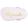 Our Classic NameDate Mary Jane Baby Shoes-Pink