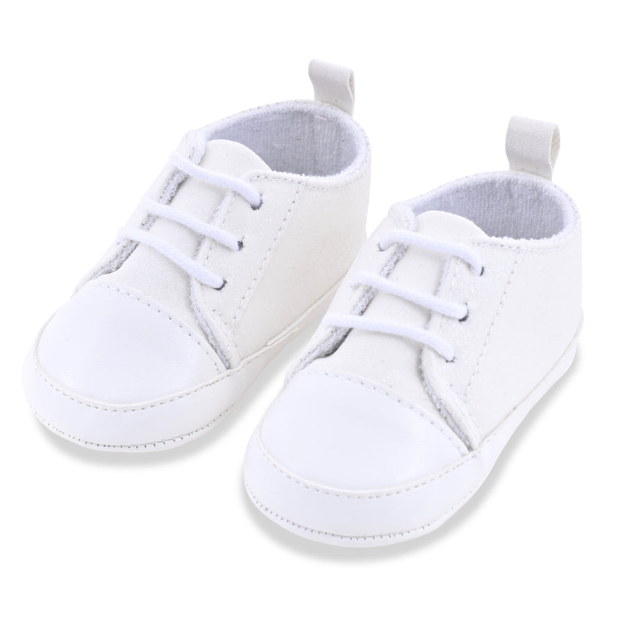 "Heather "   White Sparkle Sneaker