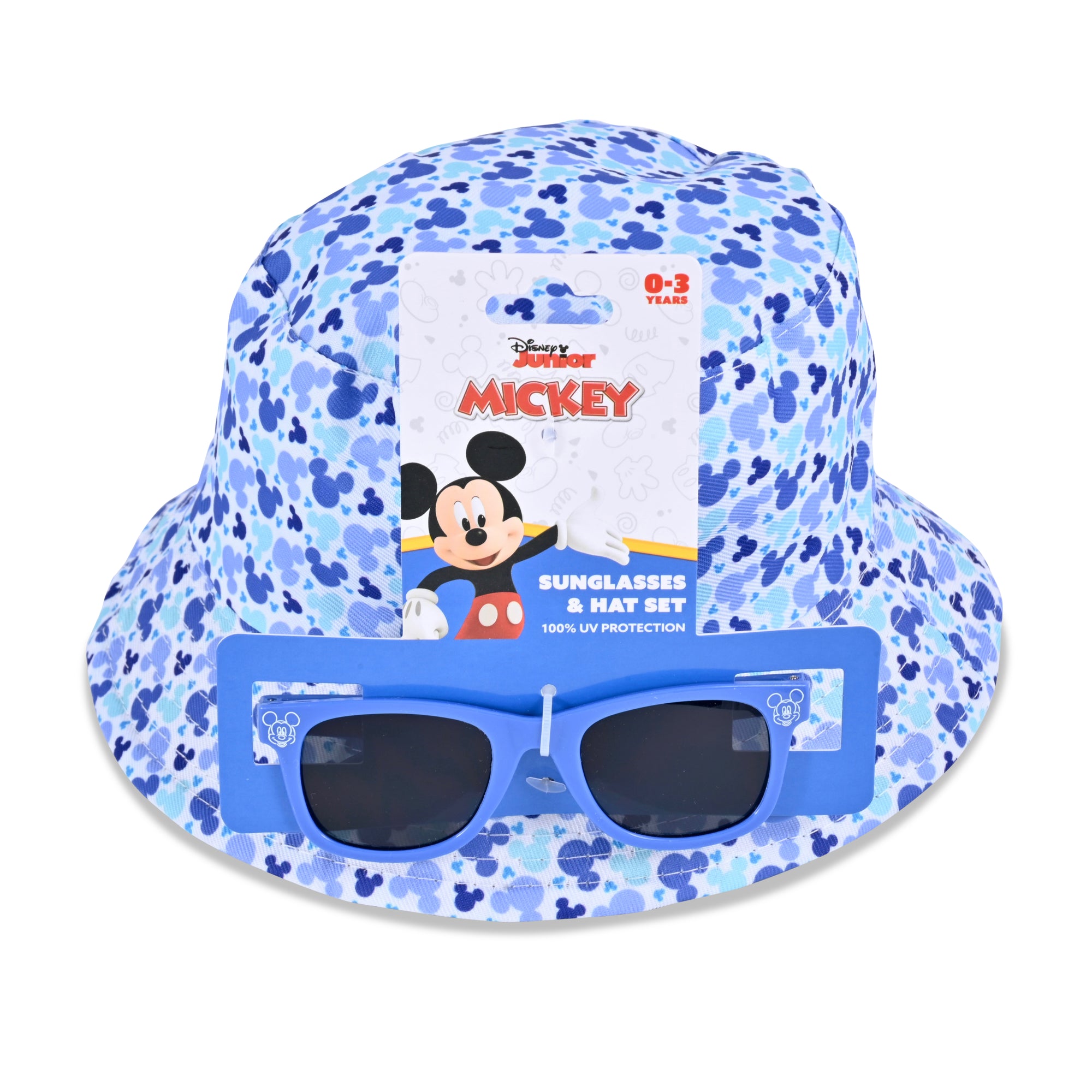 Baby Shoe .com - Disney Mickey Mouse Bucket Hat and Sunglasses for Boys – Protective Sunglasses and Hat - for 