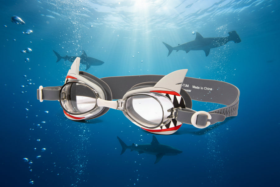 hero shark goggles Daddy Shark " swim goggles