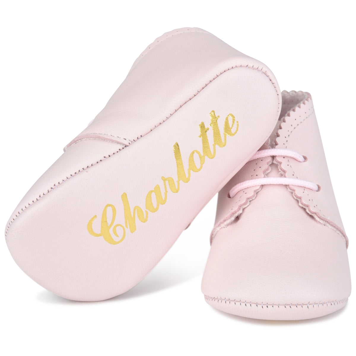 Classic NameDate Lace-Ups (best seller)-Pretty In Pink