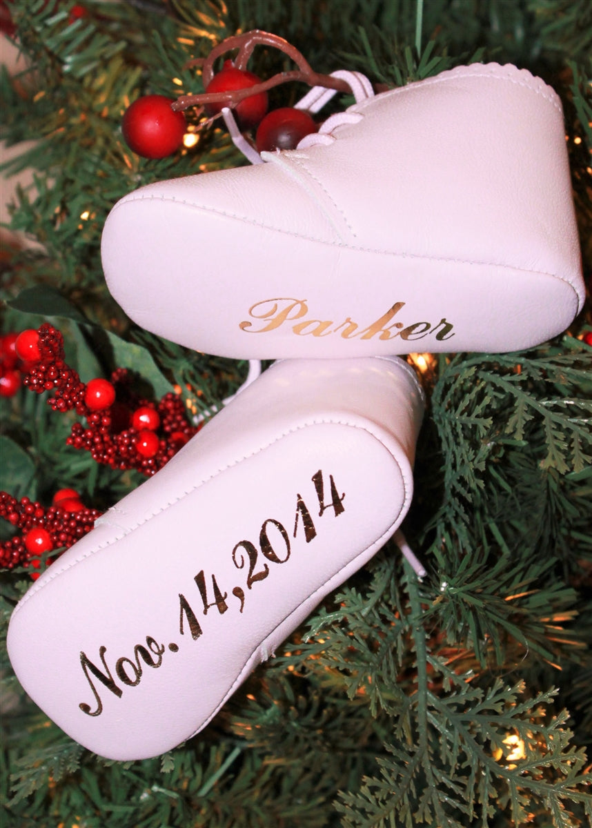 Classic NameDate Lace-Ups (best seller)-Pretty In Pink