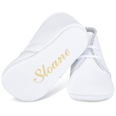 Classic NameDate Lace-Ups (best seller)-White