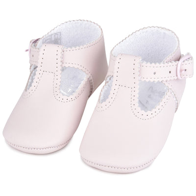 Our Classic NameDate T-Strap Girl Shoe Pink